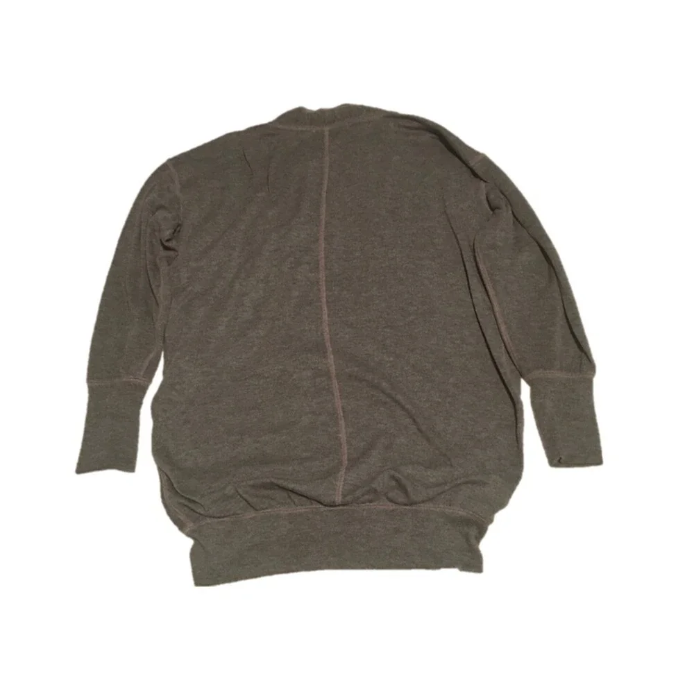 ✨️3 For $20✨️ Loft sweatshirt Women XS gray zip cardigan Oversized Preppy Retro - Picture 2 of 7